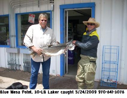Blue Mesa Point Store is your supplier for state record fishing on Blue Mesa Reservoir.